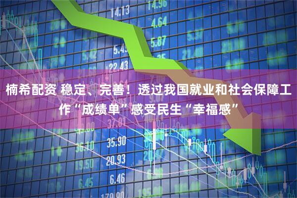 楠希配资 稳定、完善！透过我国就业和社会保障工作“成绩单”感受民生“幸福感”